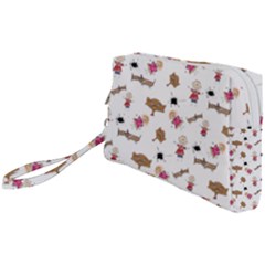 Children-wallpaper-background Wristlet Pouch Bag (small)