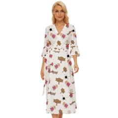 Children-wallpaper-background Midsummer Wrap Dress