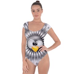 Owl-fluff-prance-animal-surprised Short Sleeve Leotard 