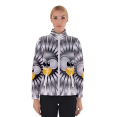 Owl-fluff-prance-animal-surprised Women s Bomber Jacket