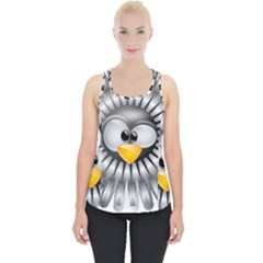 Owl-fluff-prance-animal-surprised Piece Up Tank Top