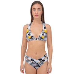 Owl-fluff-prance-animal-surprised Double Strap Halter Bikini Set