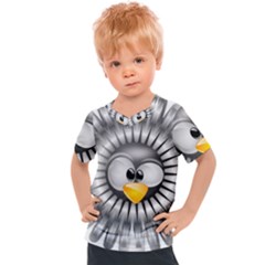 Owl-fluff-prance-animal-surprised Kids  Sports Tee