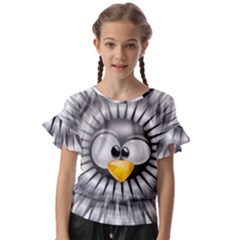 Owl-fluff-prance-animal-surprised Kids  Cut Out Flutter Sleeves by Jancukart