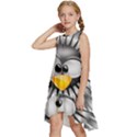 Owl-fluff-prance-animal-surprised Kids  Frill Swing Dress View2