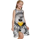 Owl-fluff-prance-animal-surprised Kids  Frill Swing Dress View3