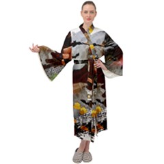 Halloween Maxi Velour Kimono by Jancukart