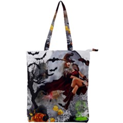 Halloween Double Zip Up Tote Bag