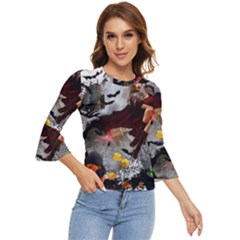 Halloween Bell Sleeve Top