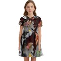 Halloween Kids  Bow Tie Puff Sleeve Dress View1