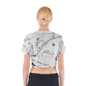 Florida-map-antique-line-art Cotton Crop Top View2