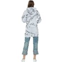 Florida-map-antique-line-art Women s Long Oversized Pullover Hoodie View2