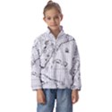 Florida-map-antique-line-art Kids  Half Zip Hoodie View1