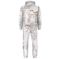 I Love London Drawing Hooded Jumpsuit (men)