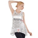 I Love London Drawing Side Drop Tank Tunic View1