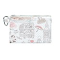 I Love London Drawing Canvas Cosmetic Bag (Medium) View1