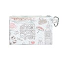 I Love London Drawing Canvas Cosmetic Bag (Medium) View2