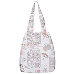 I Love London Drawing Center Zip Backpack