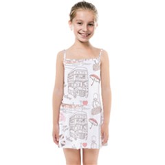 I Love London Drawing Kids  Summer Sun Dress by Jancukart