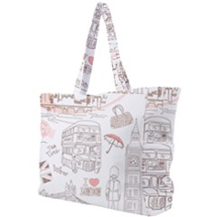 I Love London Drawing Simple Shoulder Bag