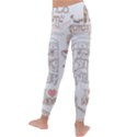 I Love London Drawing Kids  Lightweight Velour Leggings View4