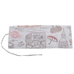 I Love London Drawing Roll Up Canvas Pencil Holder (s) by Jancukart