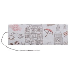 I Love London Drawing Roll Up Canvas Pencil Holder (m) by Jancukart