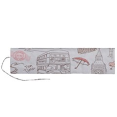 I Love London Drawing Roll Up Canvas Pencil Holder (l) by Jancukart