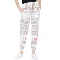 I Love London Drawing Tapered Pants by Jancukart