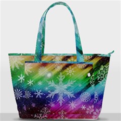 Christmas-snowflake-background Back Pocket Shoulder Bag  by Jancukart