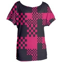 Cube-square-block-shape-creative Women s Oversized Tee by Amaryn4rt