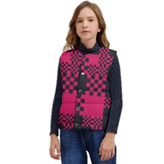 Cube-square-block-shape-creative Kid s Short Button Up Puffer Vest	 by Amaryn4rt