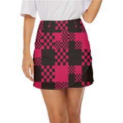 Cube-square-block-shape-creative Mini Front Wrap Skirt by Amaryn4rt