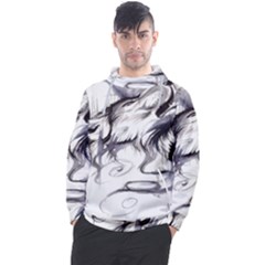 Tattoo-ink-flash-drawing-wolf Men s Pullover Hoodie