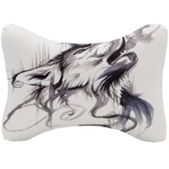 Tattoo-ink-flash-drawing-wolf Seat Head Rest Cushion