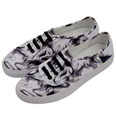 Tattoo-ink-flash-drawing-wolf Men s Classic Low Top Sneakers