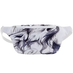 Tattoo-ink-flash-drawing-wolf Waist Bag 