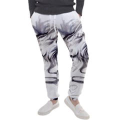 Tattoo-ink-flash-drawing-wolf Men s Jogger Sweatpants by Jancukart