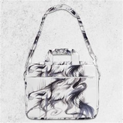 Tattoo-ink-flash-drawing-wolf Macbook Pro Shoulder Laptop Bag 