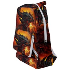 Dragon Fire Fantasy Art Travelers  Backpack by Jancukart