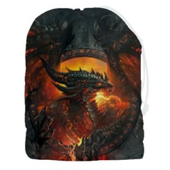 Dragon Fire Fantasy Art Drawstring Pouch (3xl)