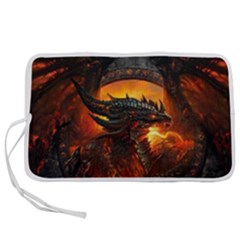 Dragon Fire Fantasy Art Pen Storage Case (s) by Jancukart