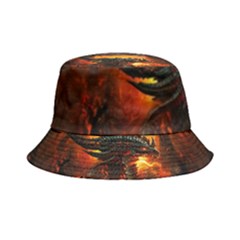 Dragon Fire Fantasy Art Inside Out Bucket Hat