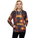 Dragon Fire Fantasy Art Women s Lightweight Drawstring Hoodie View1