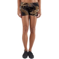 Fantasy Dragon Pentagram Yoga Shorts