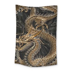 Fantasy Dragon Pentagram Small Tapestry