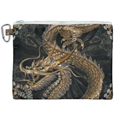 Fantasy Dragon Pentagram Canvas Cosmetic Bag (xxl)