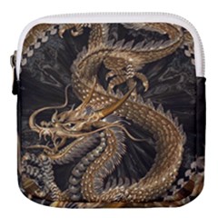 Fantasy Dragon Pentagram Mini Square Pouch by Jancukart