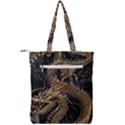 Fantasy Dragon Pentagram Double Zip Up Tote Bag View2