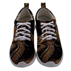 Fantasy Dragon Pentagram Athletic Shoes by Jancukart